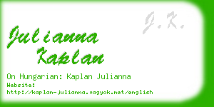 julianna kaplan business card